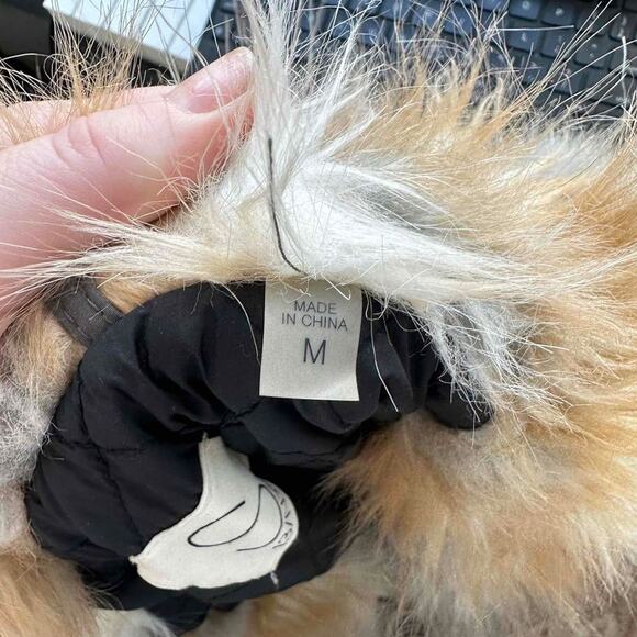 Urban Outfitters S13 NYC Military Moss Trapper Fur Hood Jacket Green Size Medium - Picture 11 of 11